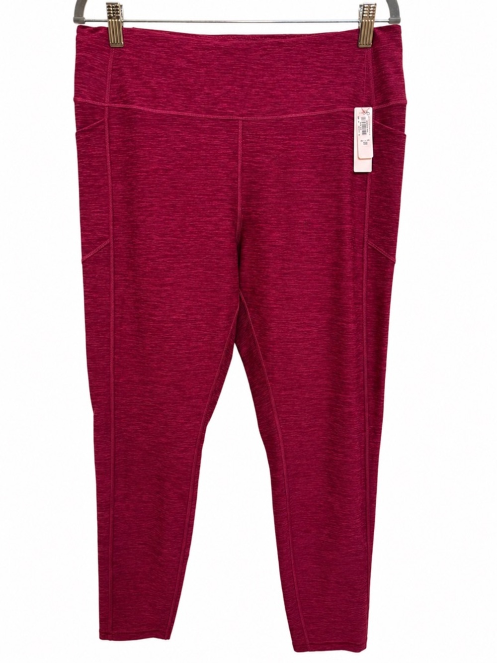 Victoria’s Secret On Point Flow Essential Leggings XL Long Pink Marl Pockets
